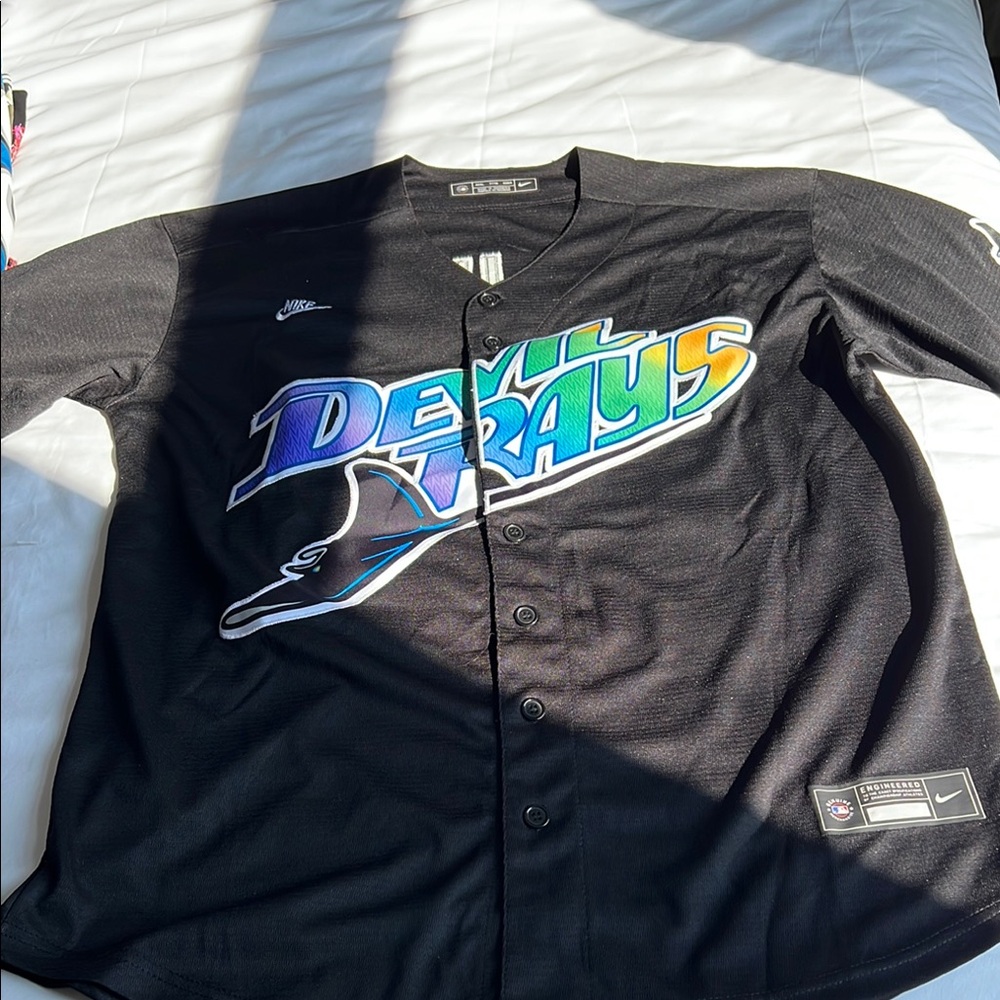 SOLD- Nike Black Button-Up Jersey